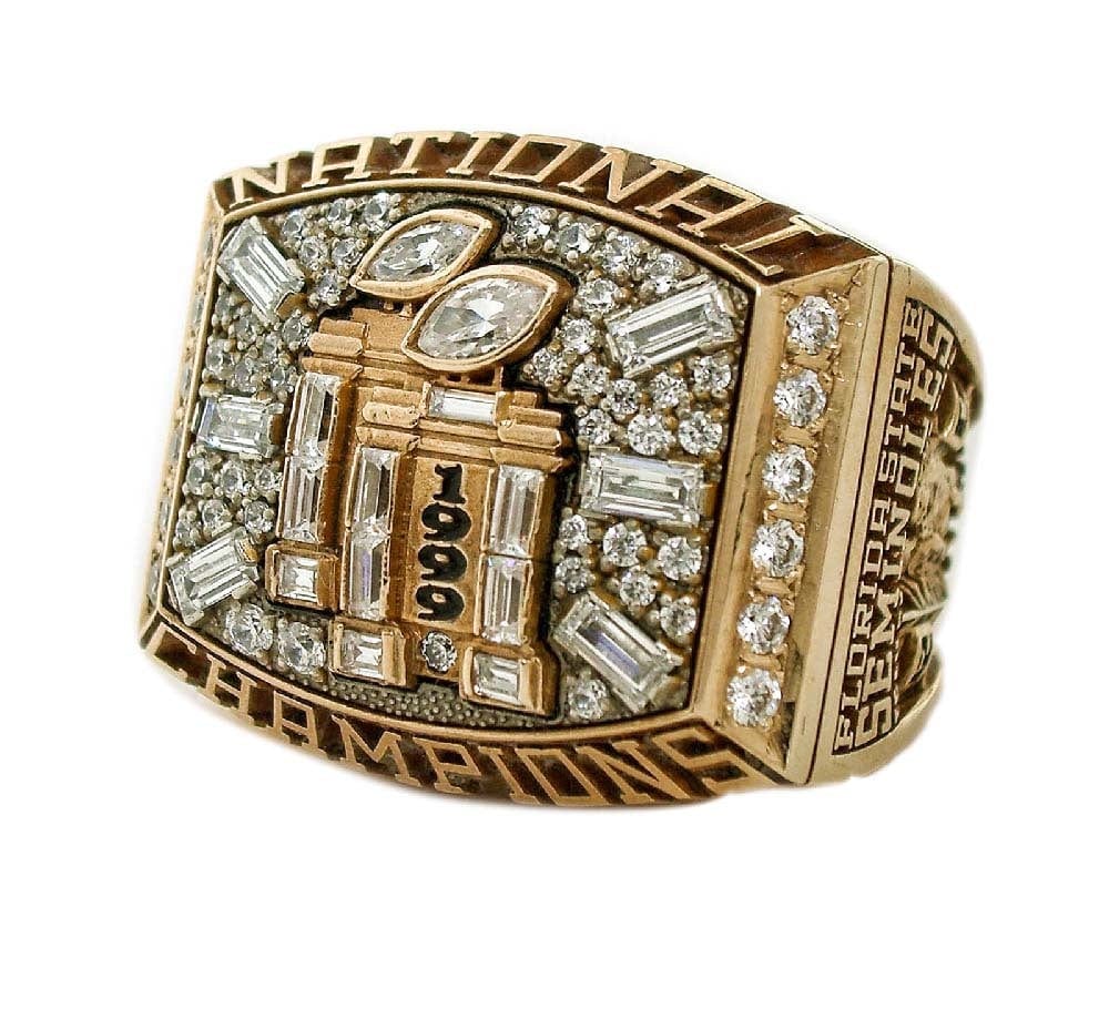 1999 Florida State NCAA College Football Championship Ring Face