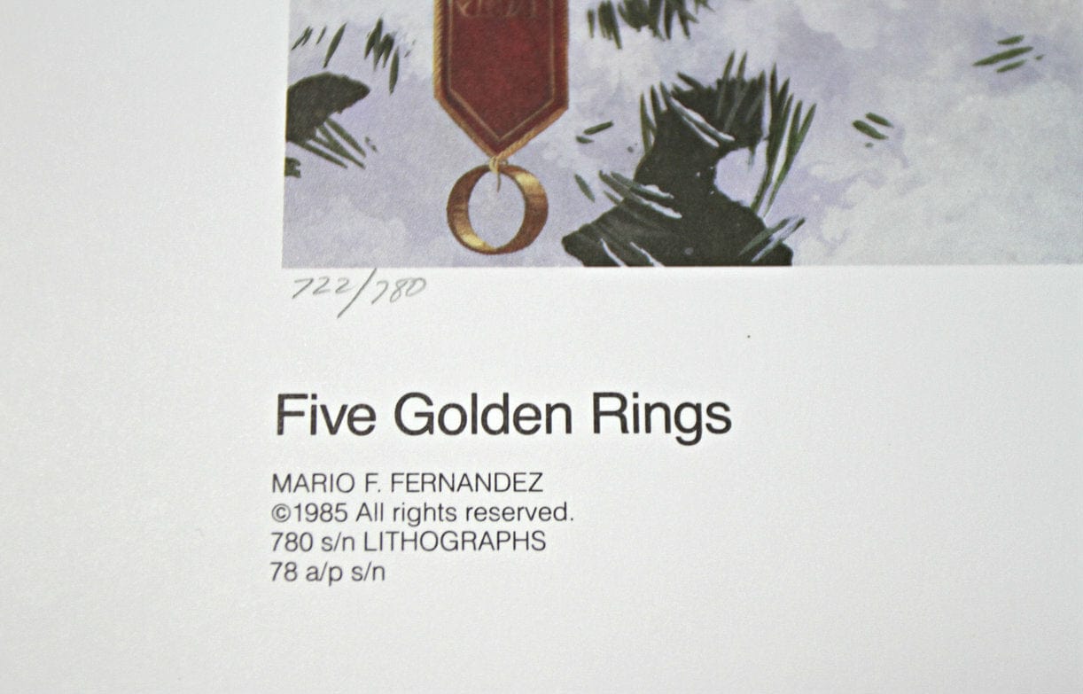 Mario F Fernandez; "Five Golden Rings"