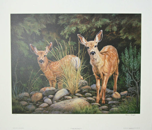 Paul Krapf; "First Spring - Fawns"