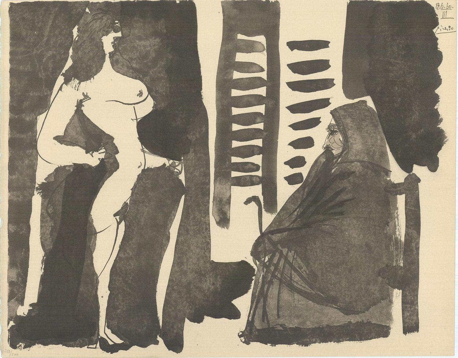 Picasso; Jeune Fille et Vieille Femme Zoom