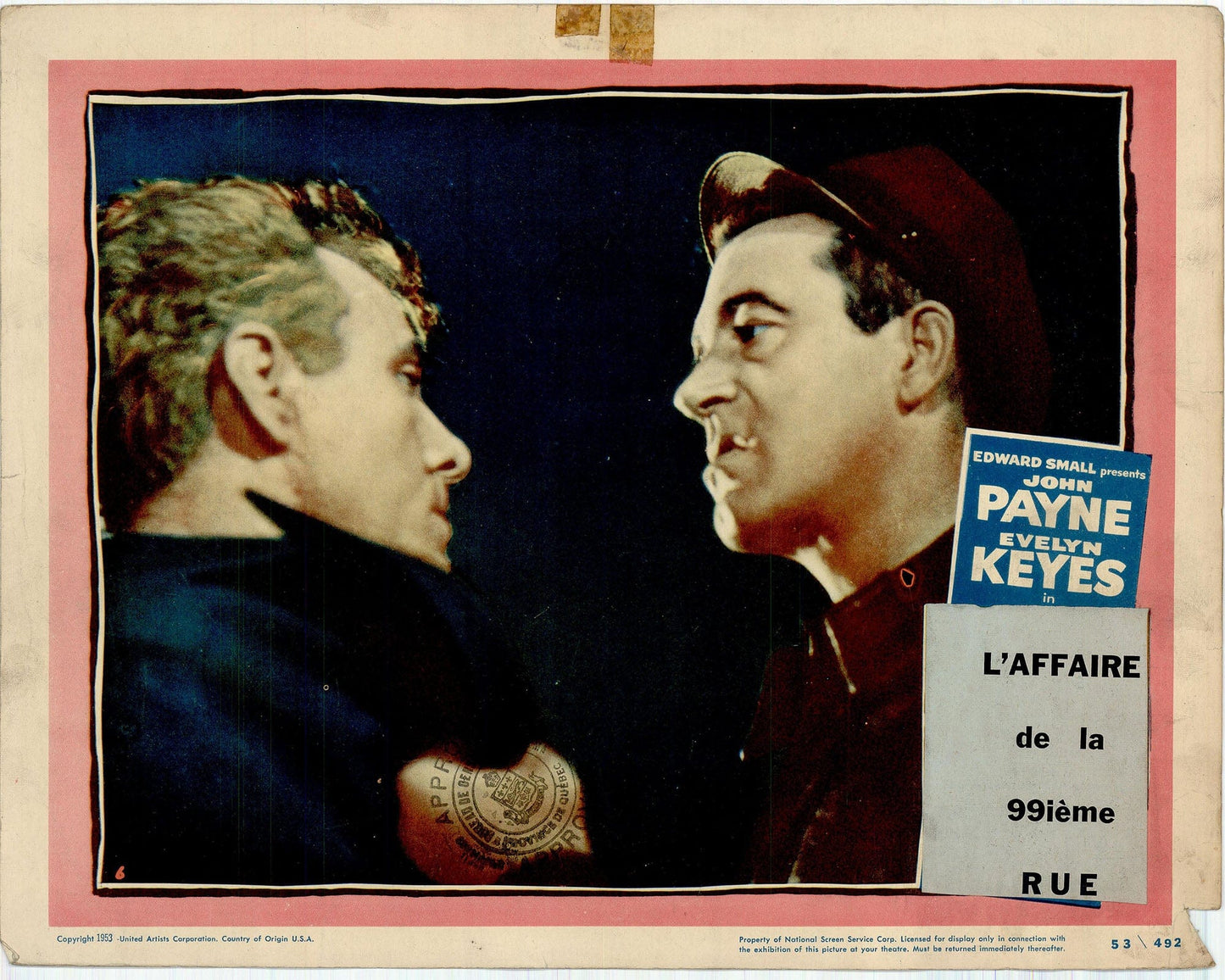 99 River Street - Classic Movie Lobby Card