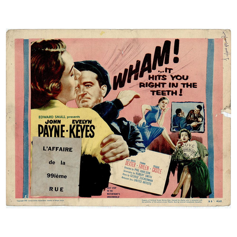 99 River Street - Classic Movie Lobby Card
