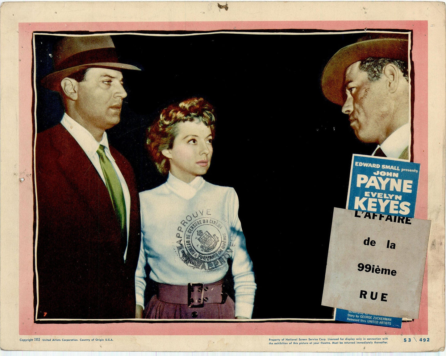 99 River Street - Classic Movie Lobby Card