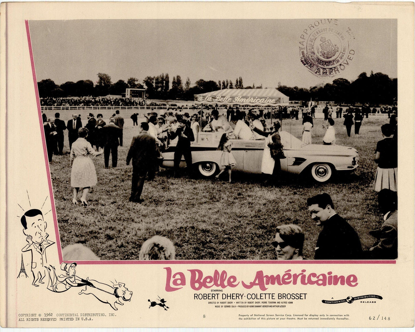 La Belle Americaine Movie Lobby Card