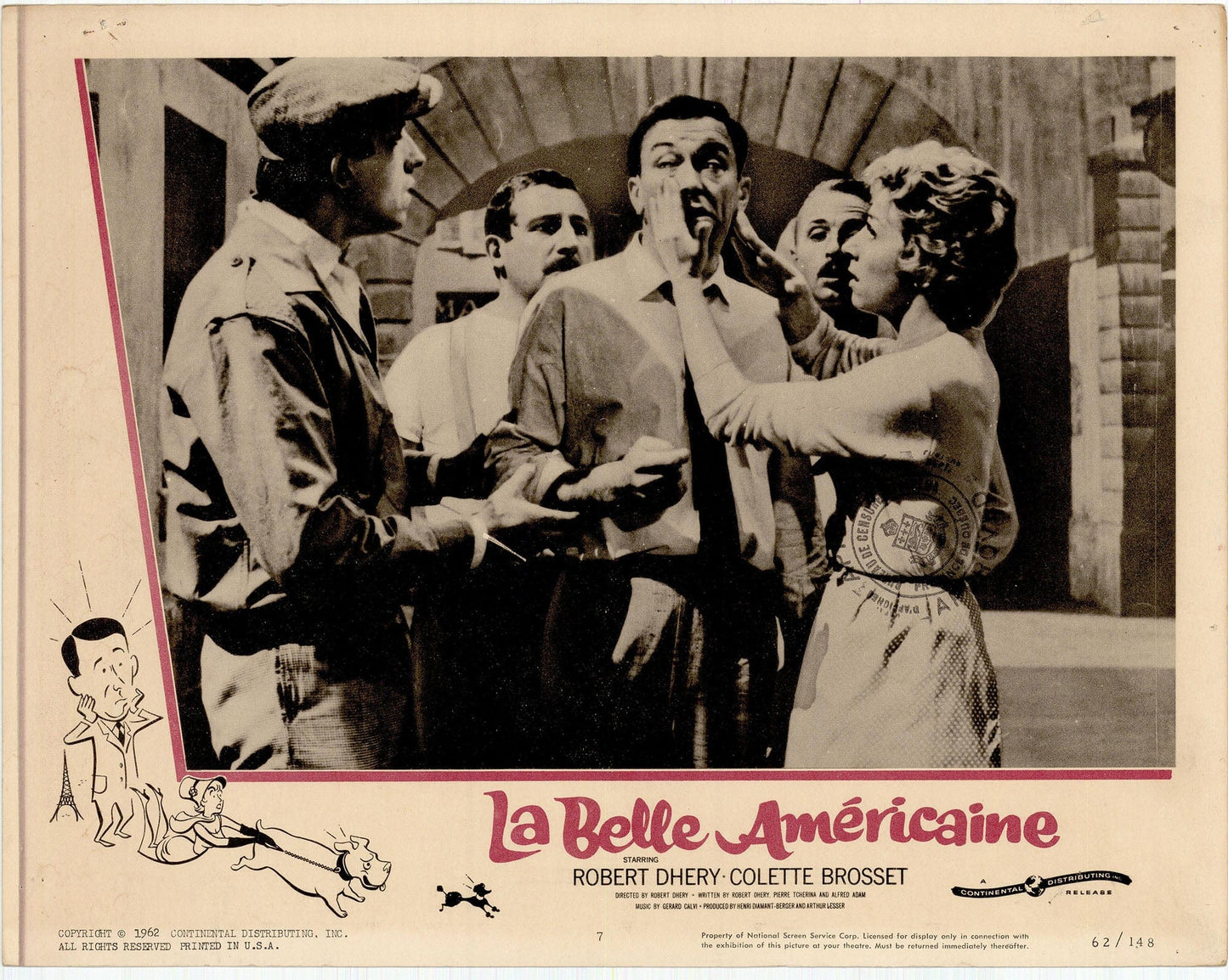 La Belle Americaine Movie Lobby Card