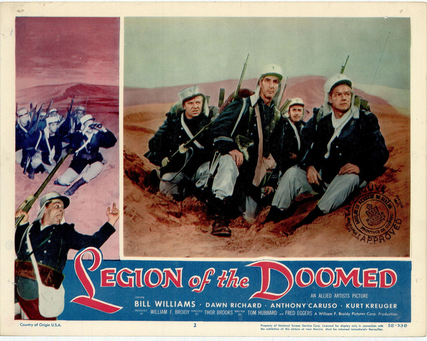 Legion of the Doomed Movie Lobby Card