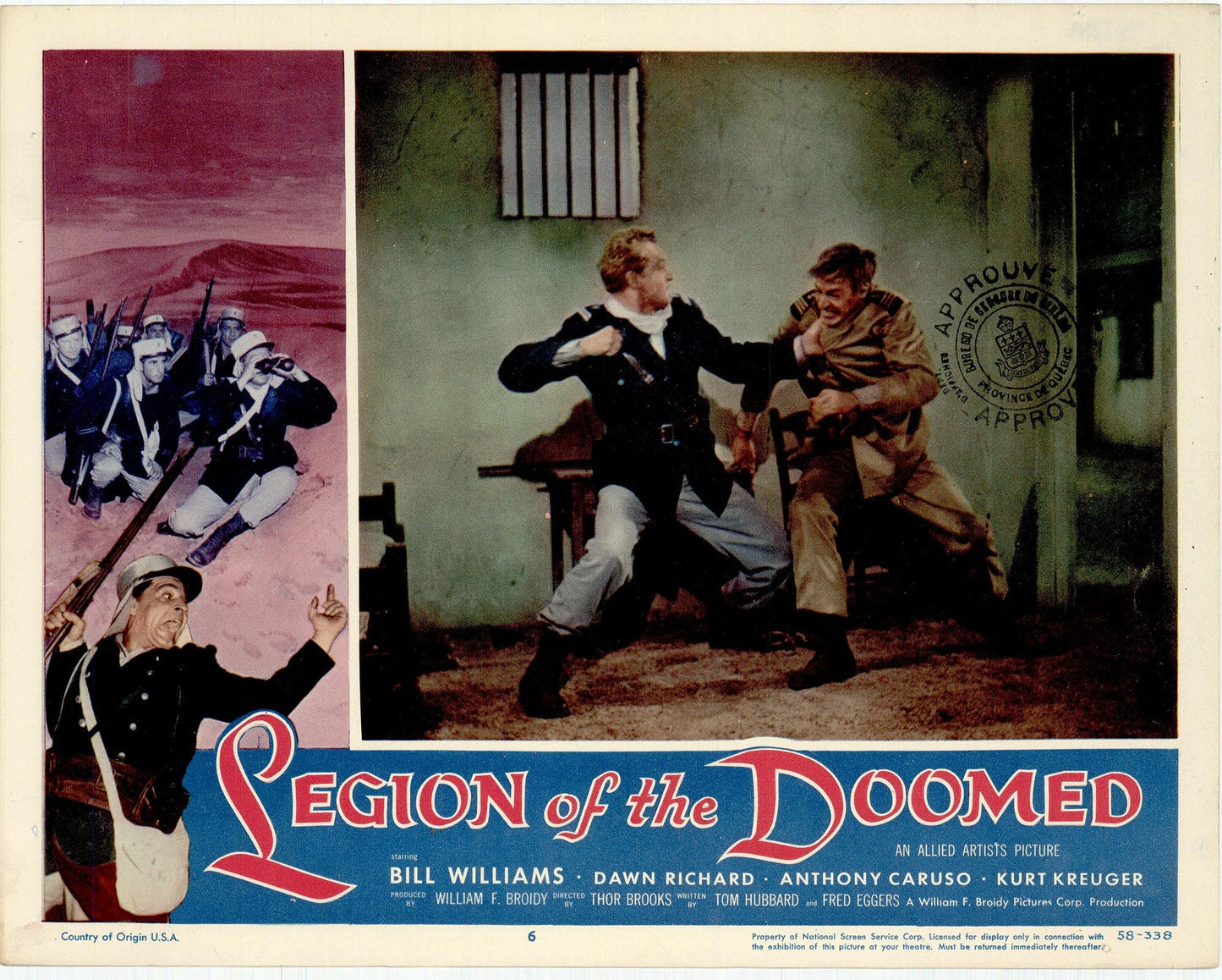 Legion of the Doomed Movie Lobby Card