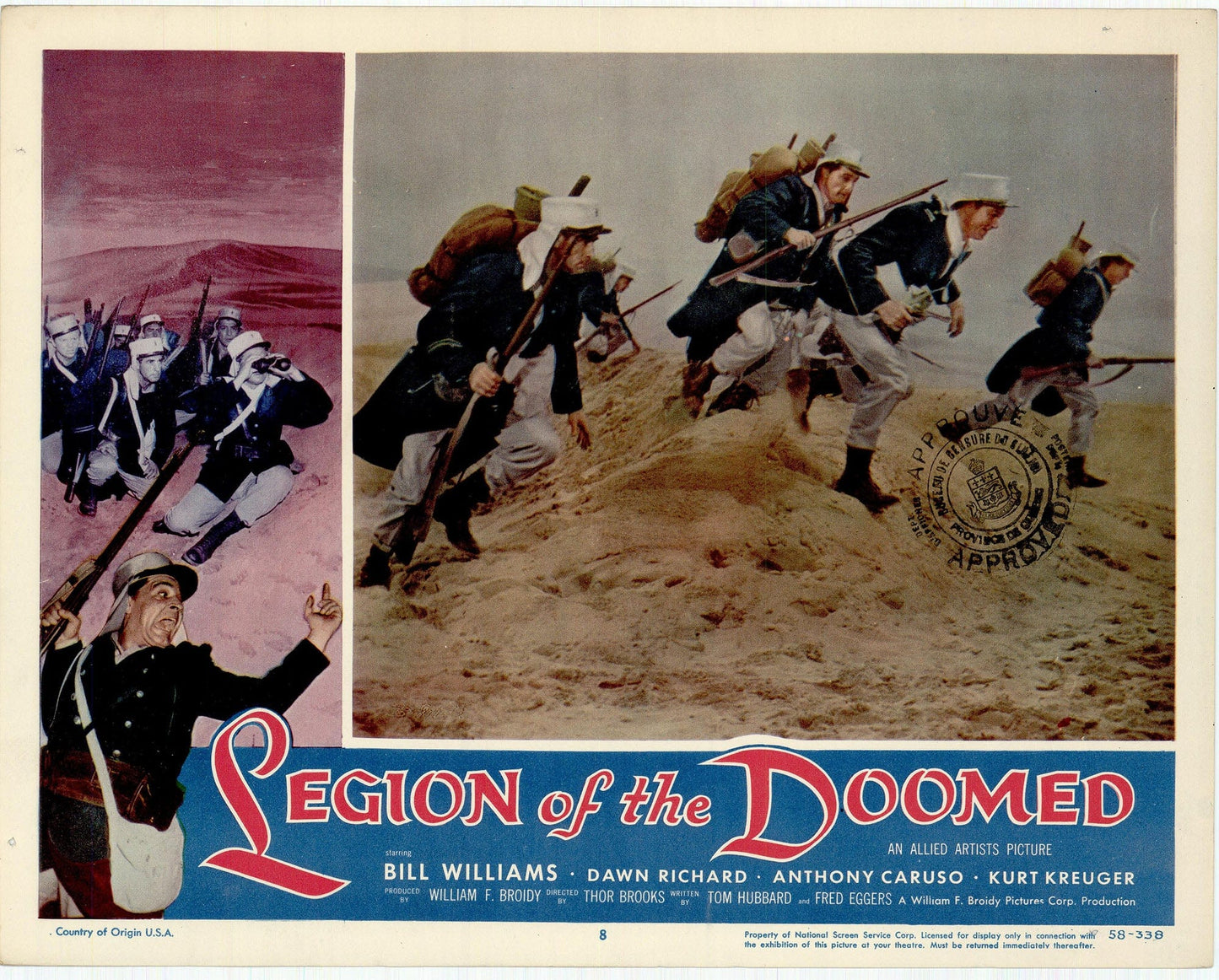 Legion of the Doomed Movie Lobby Card