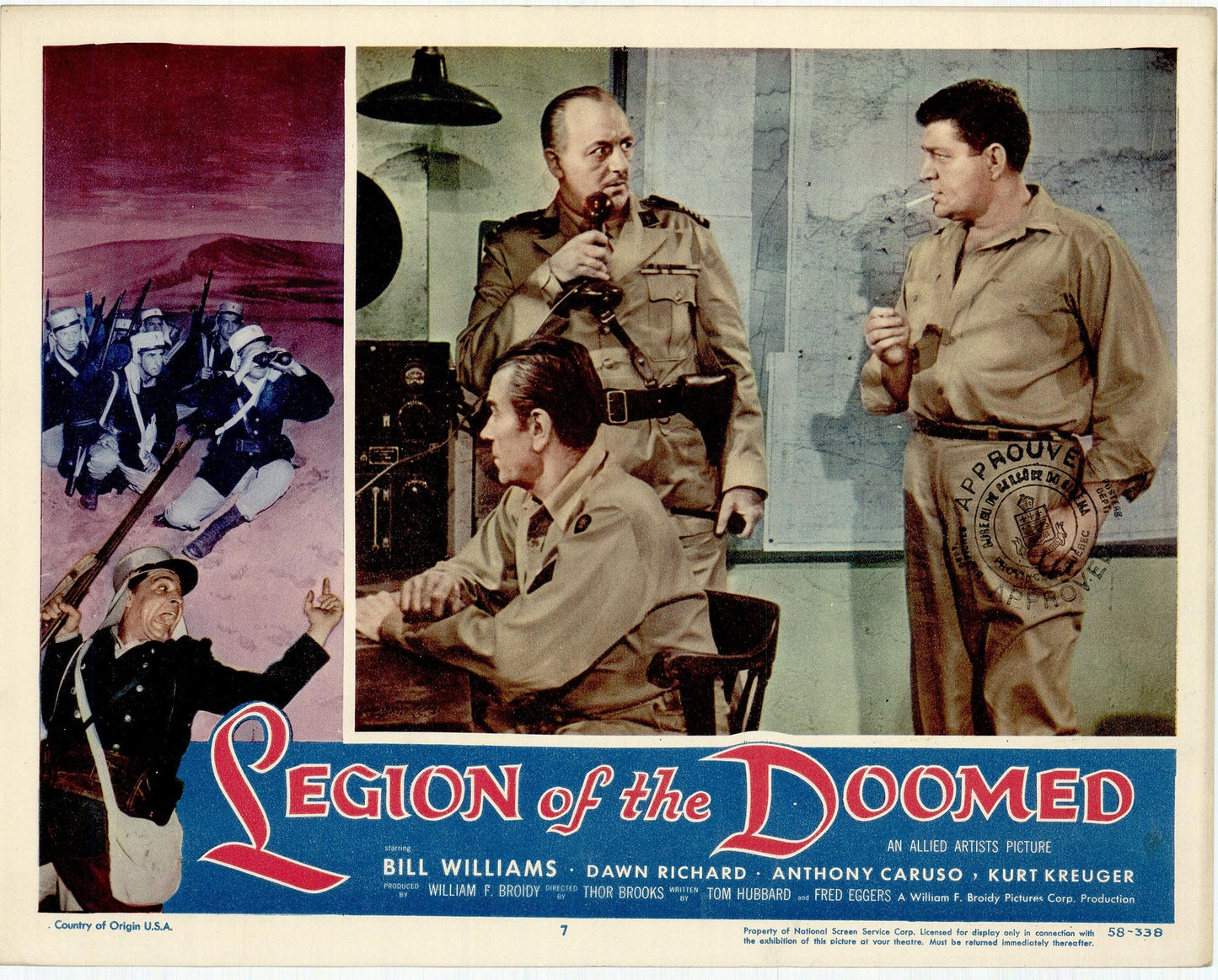 Legion of the Doomed Movie Lobby Card