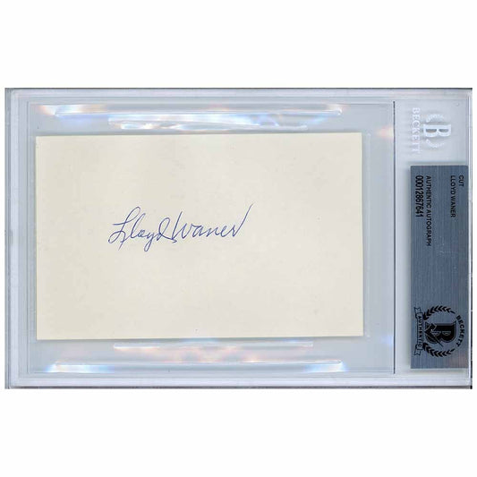 Lloyd Warner - Beckett Authenticated Autograph