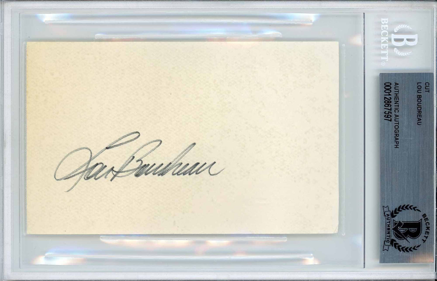 Lou Boudreau - Beckett Authenticated Autograph