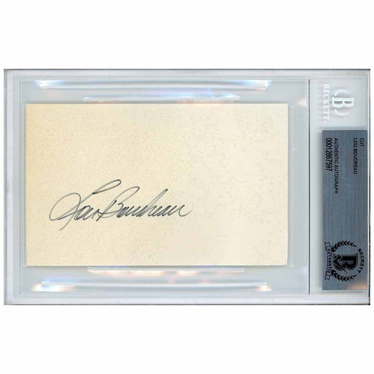 Lou Boudreau - Beckett Authenticated Autograph