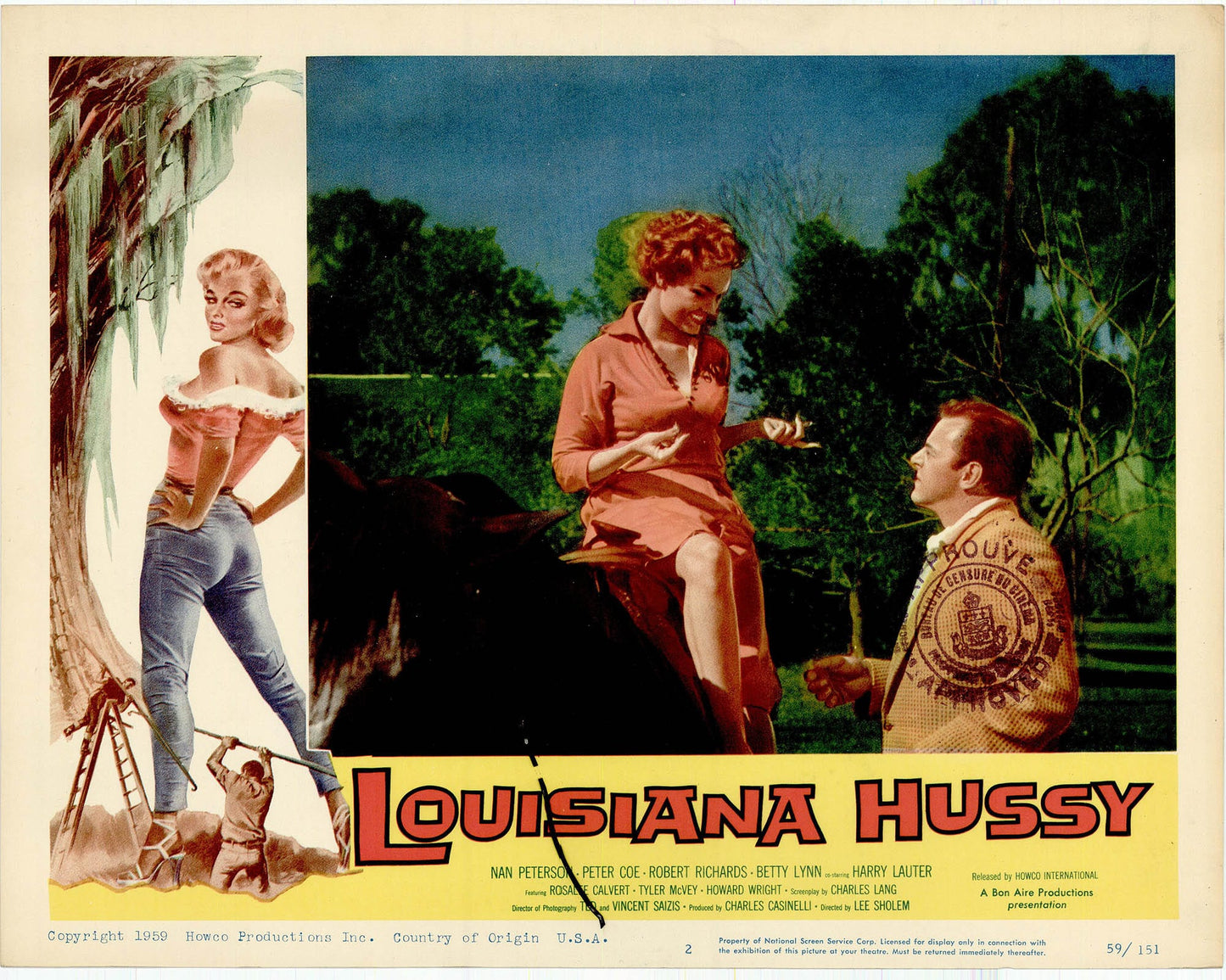 The Louisiana Hussy Movie Lobby Card