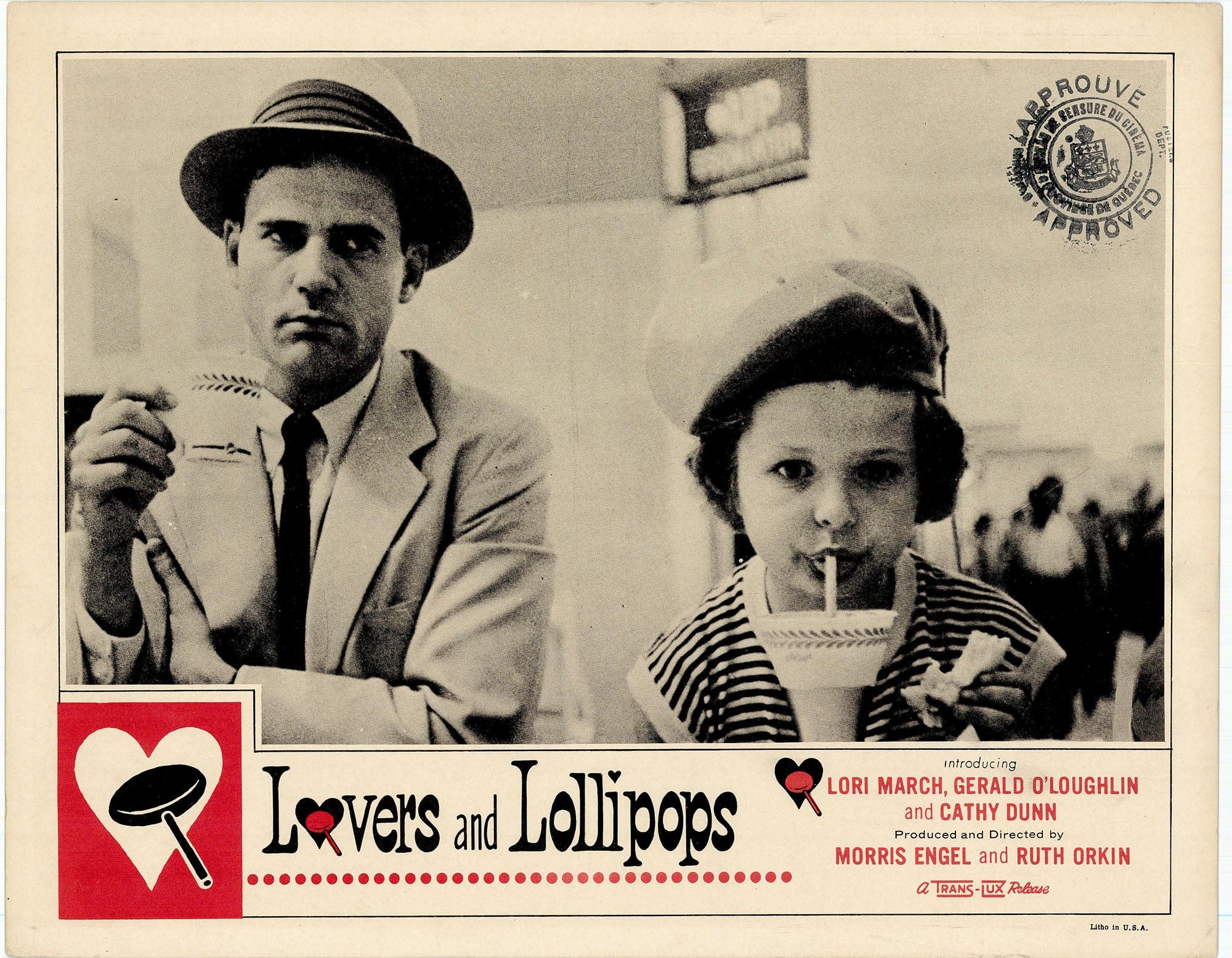 Lovers and Lollipops: Original Lobby Card Bundle, 1956 – Gold