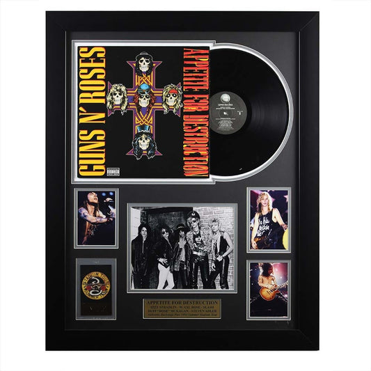 Guns N Roses Framed Record & Memorabilia