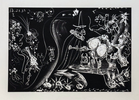 Pablo Picasso: Au Théâtre: Le Clystère, From Le Cocu Magnifique, 1966-68 Art G S Pawn