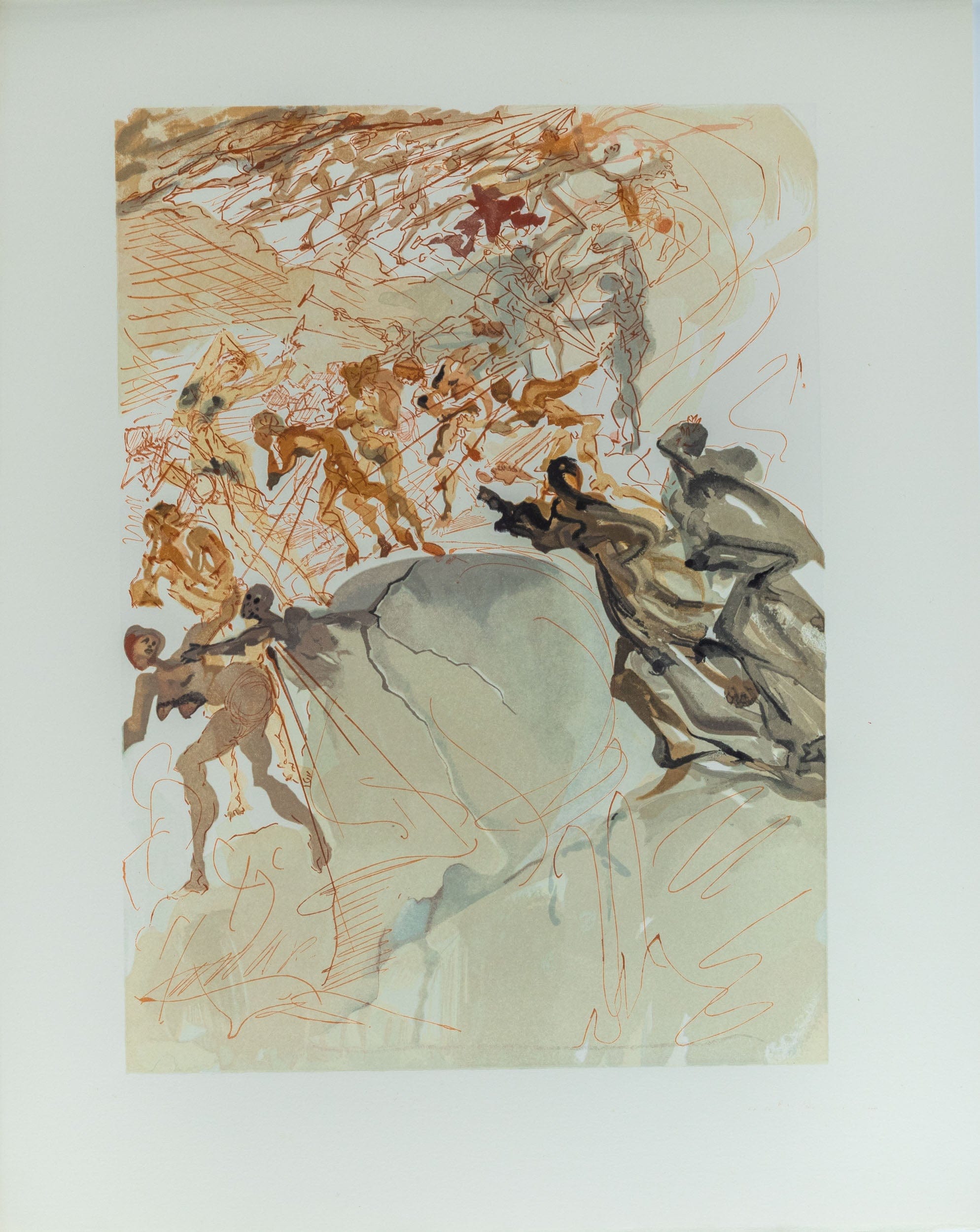 Salvador Dalí: The Lustful, Purgatory Canto 25, The Divine Comedy