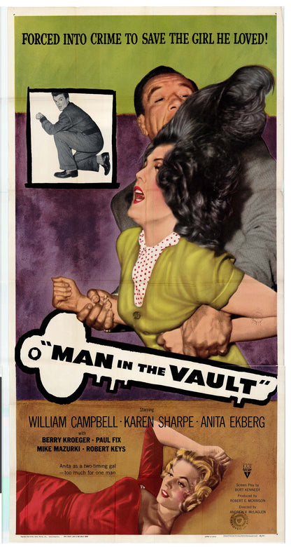 Man in the Vault - Classic 2 Panel Movie Poster