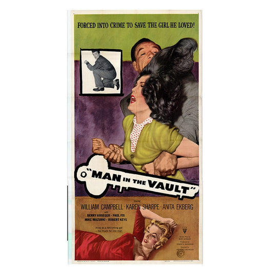 Man in the Vault - Classic 2 Panel Movie Poster