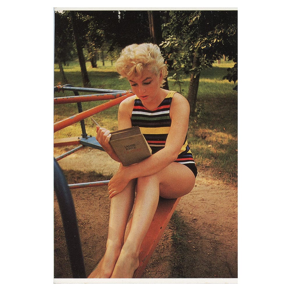 Marilyn Monroe Vintage Style Postcard - Reading a Book