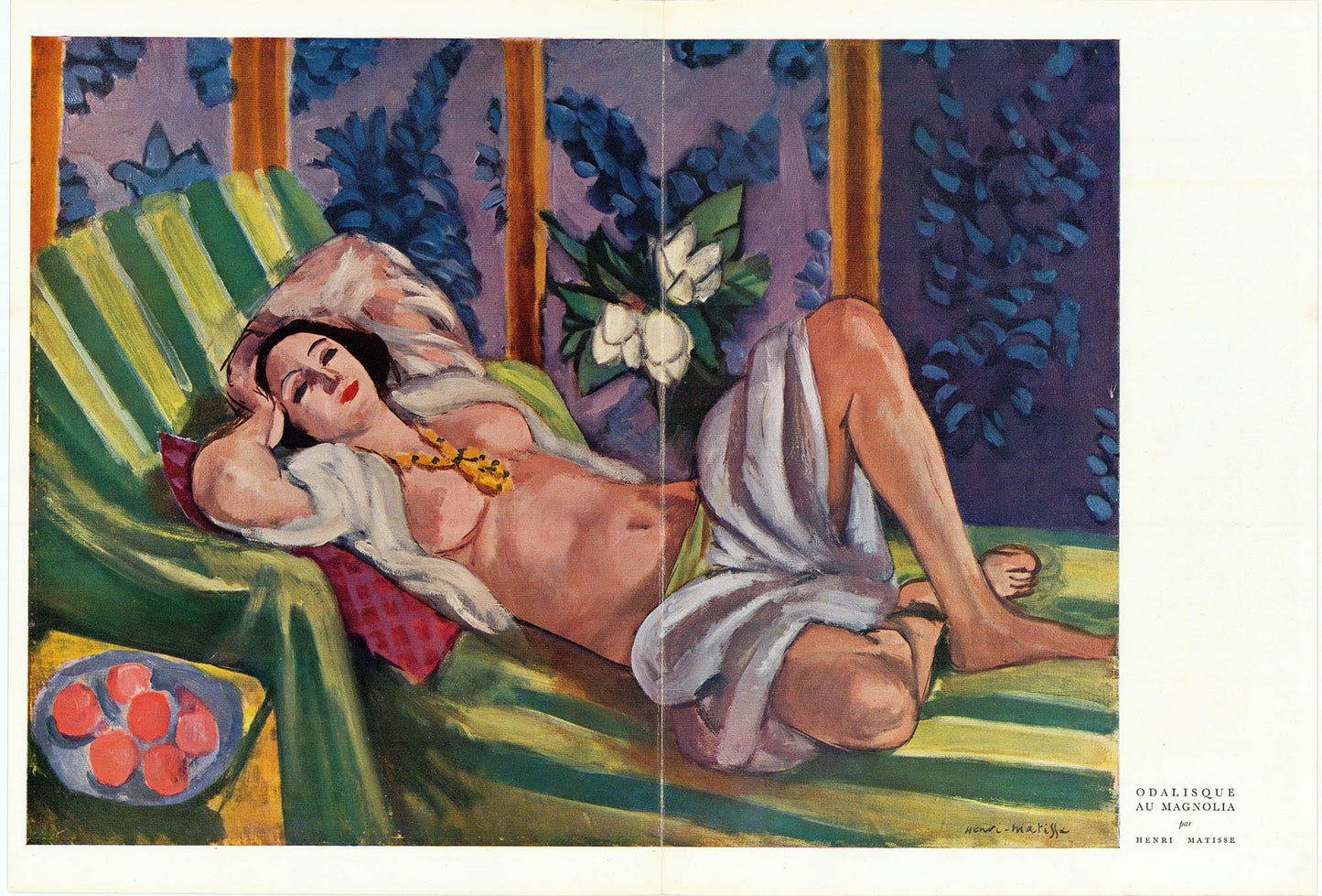 Verve Review Henri Matisse - Odalisque au Magnolia ZOOM