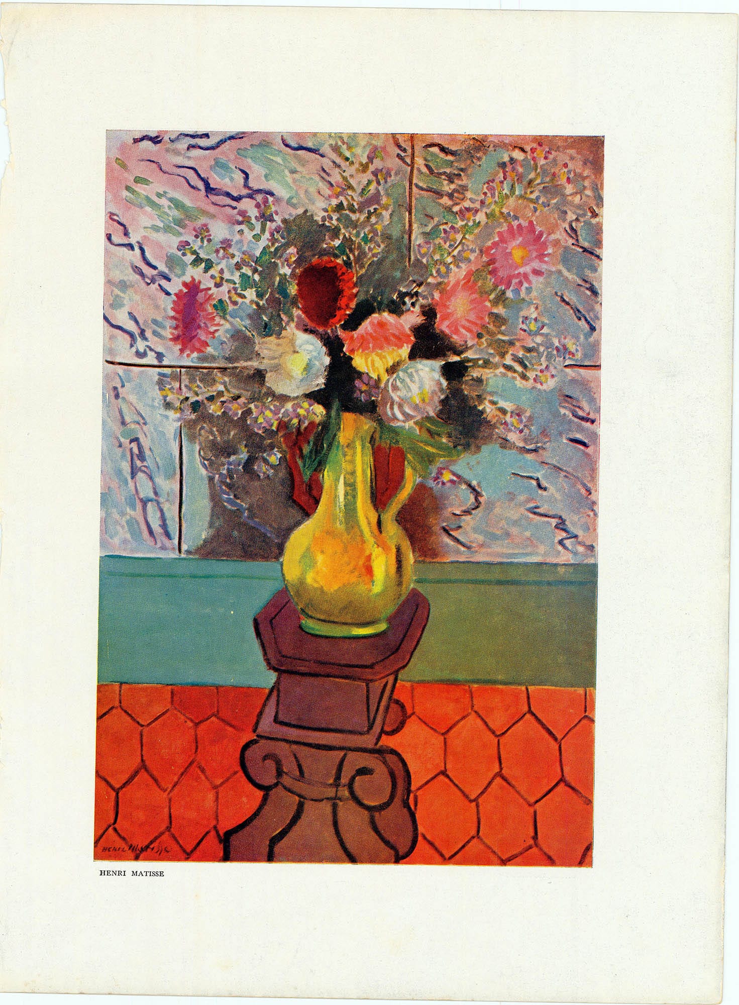 Verve Review Henri Matisse - Vase With Flowers ZOOM