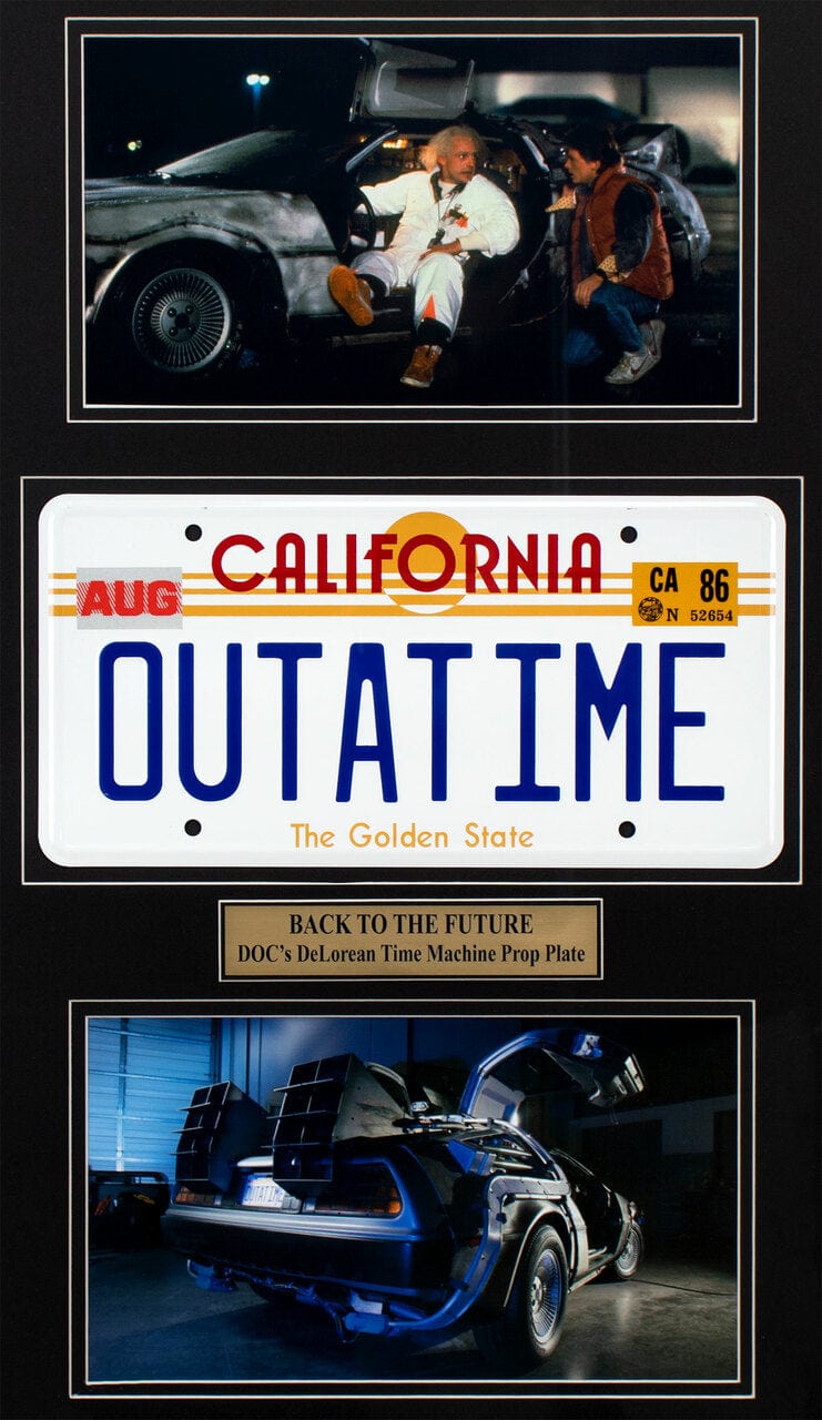 "Back to the Future" Movie Memorabilia (Large)- License Plate