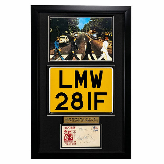 The Beatles "Abbey Road" Memorabilia - VW License Plate thumb