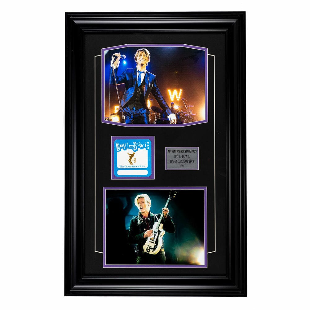David Bowie Memorabilia framed