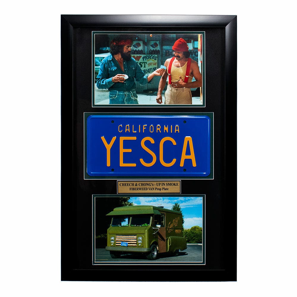 "Cheech & Chong" Movie Memorabilia - Fiberweed Van License Plate Thumbnail
