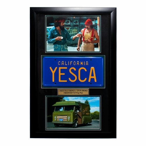 "Cheech & Chong" Movie Memorabilia -  Fiberweed Van License Plate