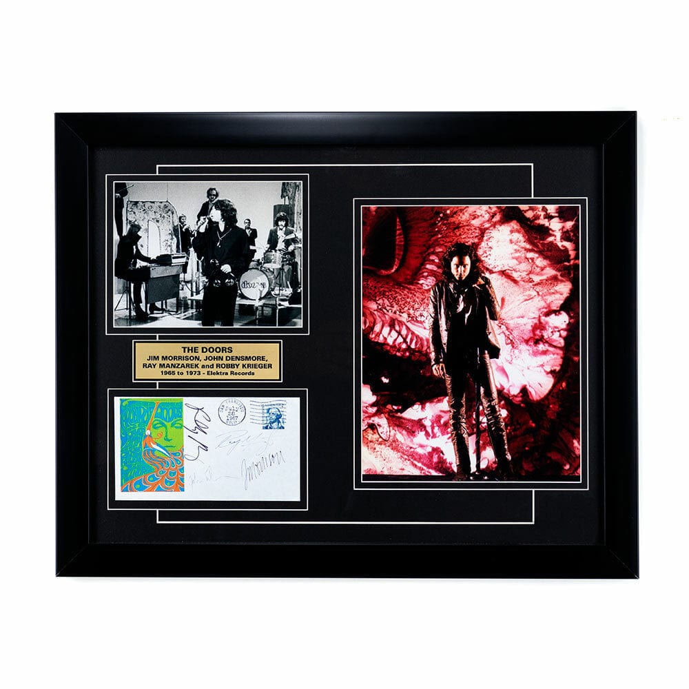 The Doors Memorabilia - Full Band Signatures framed