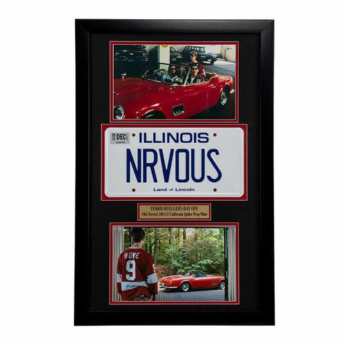 "Ferris Bueller's Day Off" Movie Memorabilia - License Plate