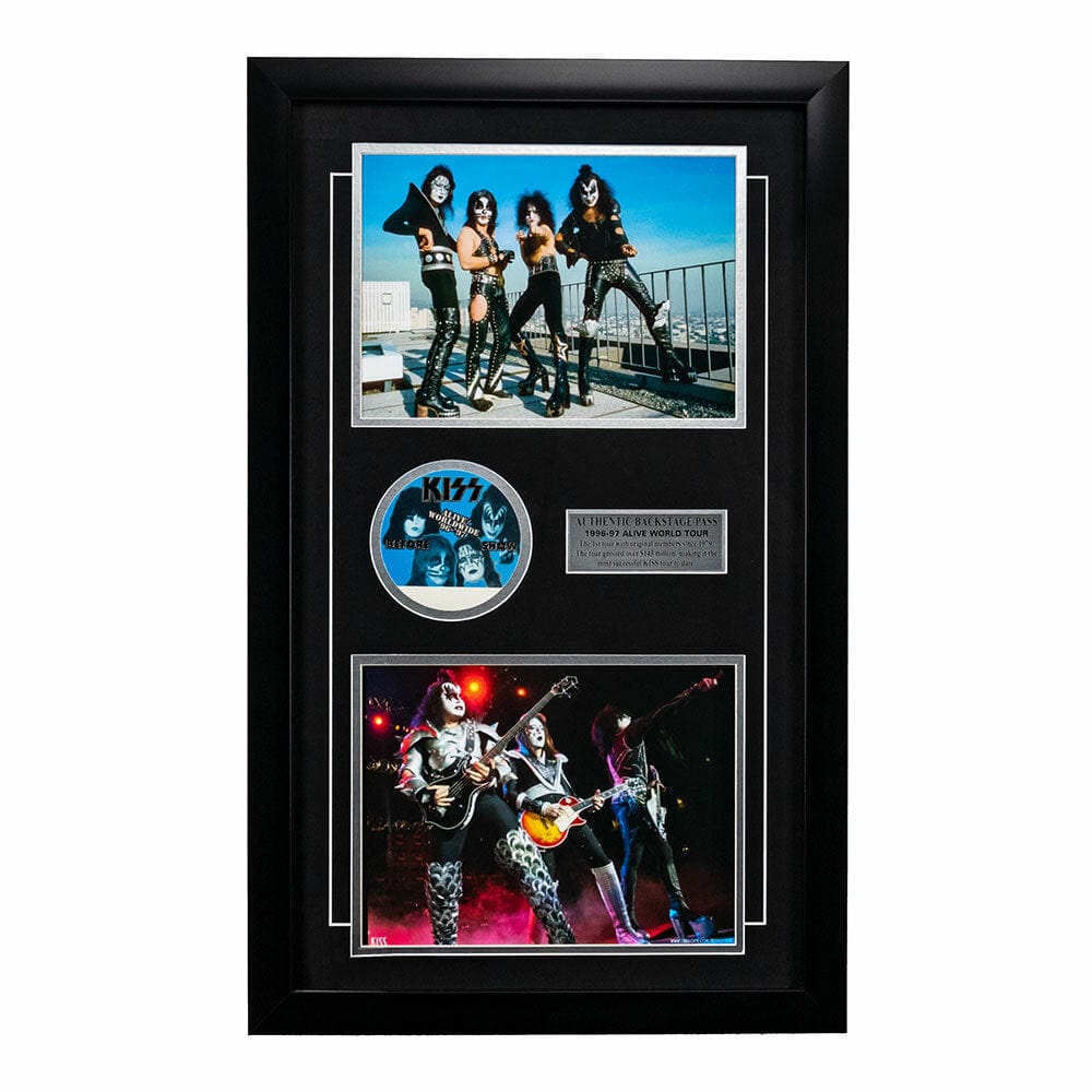 KISS Rock Band Memorabilia - Backstage Pass Framed