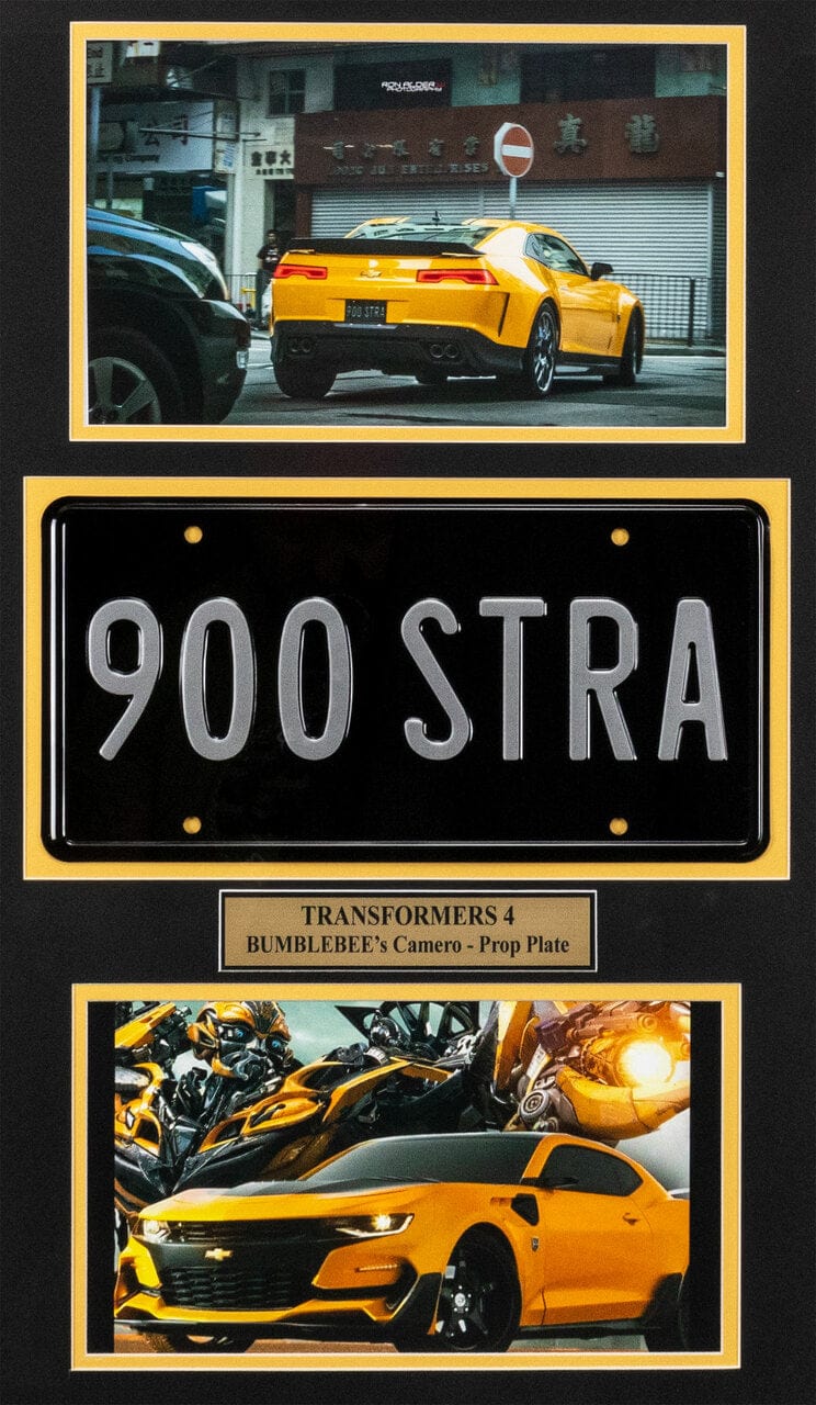 "Transformers" Movie Memorabilia - Bumblebee License Plate