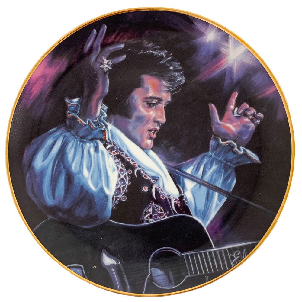 Elvis "Moody Blues" Collectible Plate by Susie Morton
