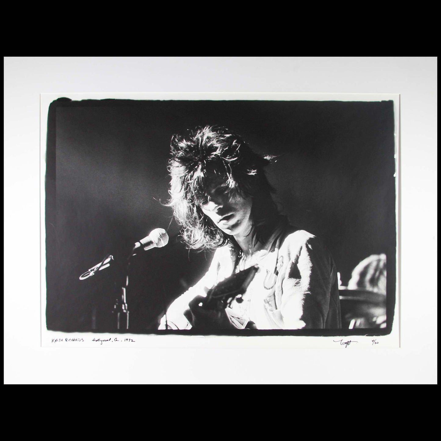 Neal Preston; Keith Richards Hollywood CA 1972 Black