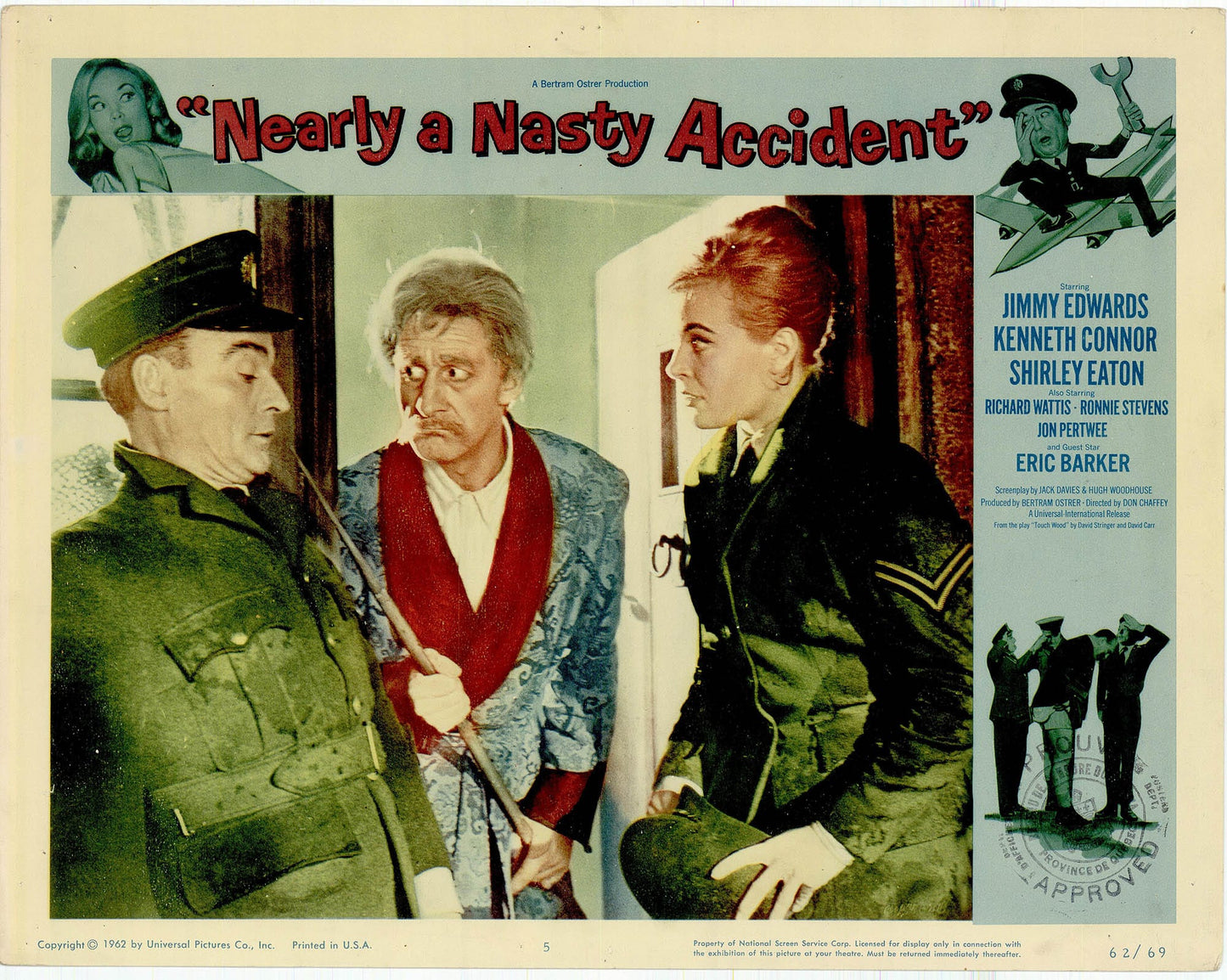 Nearly a Nasty Accident Movie Lobby Card