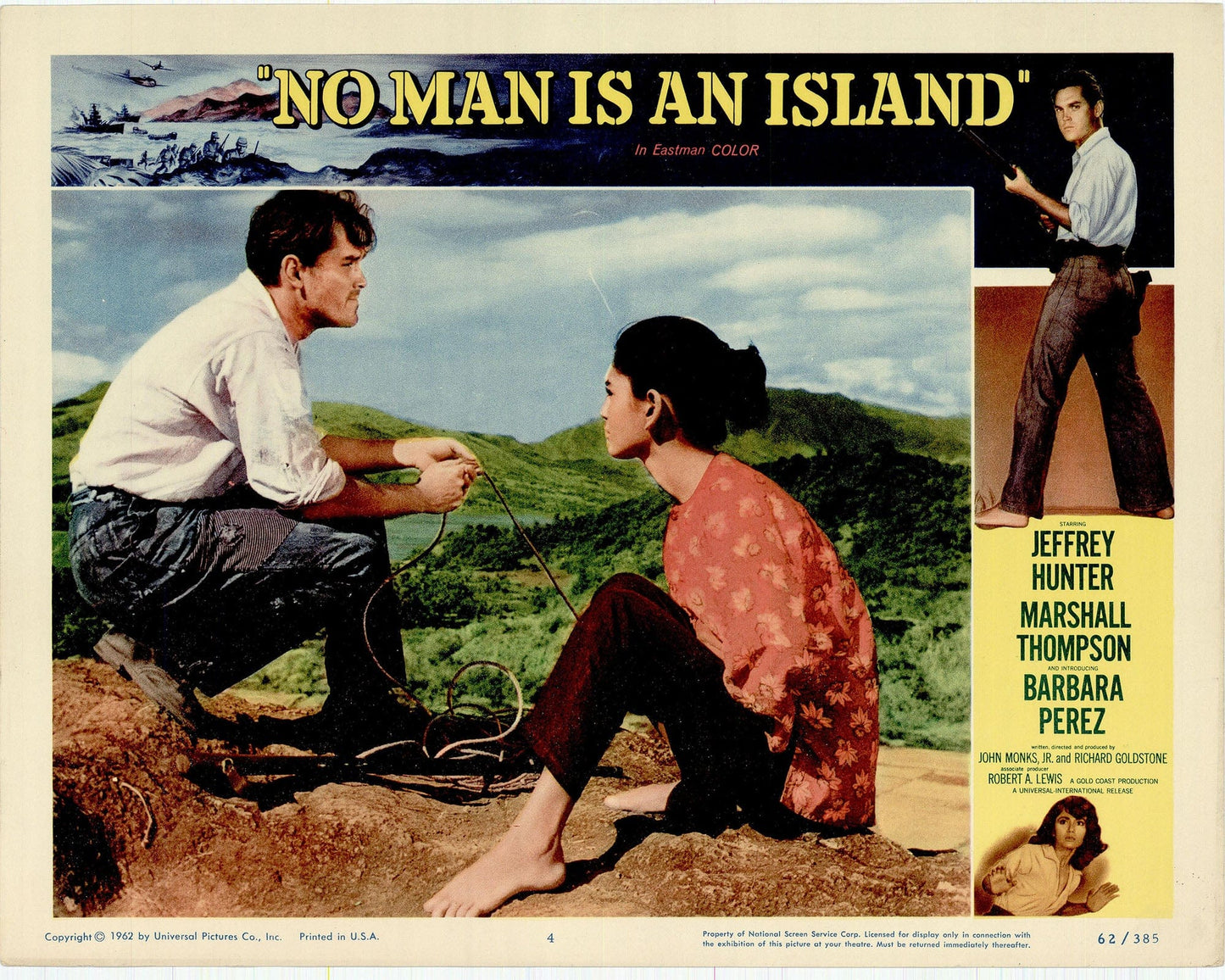 No Man Is an Island  Movie Lobby Card