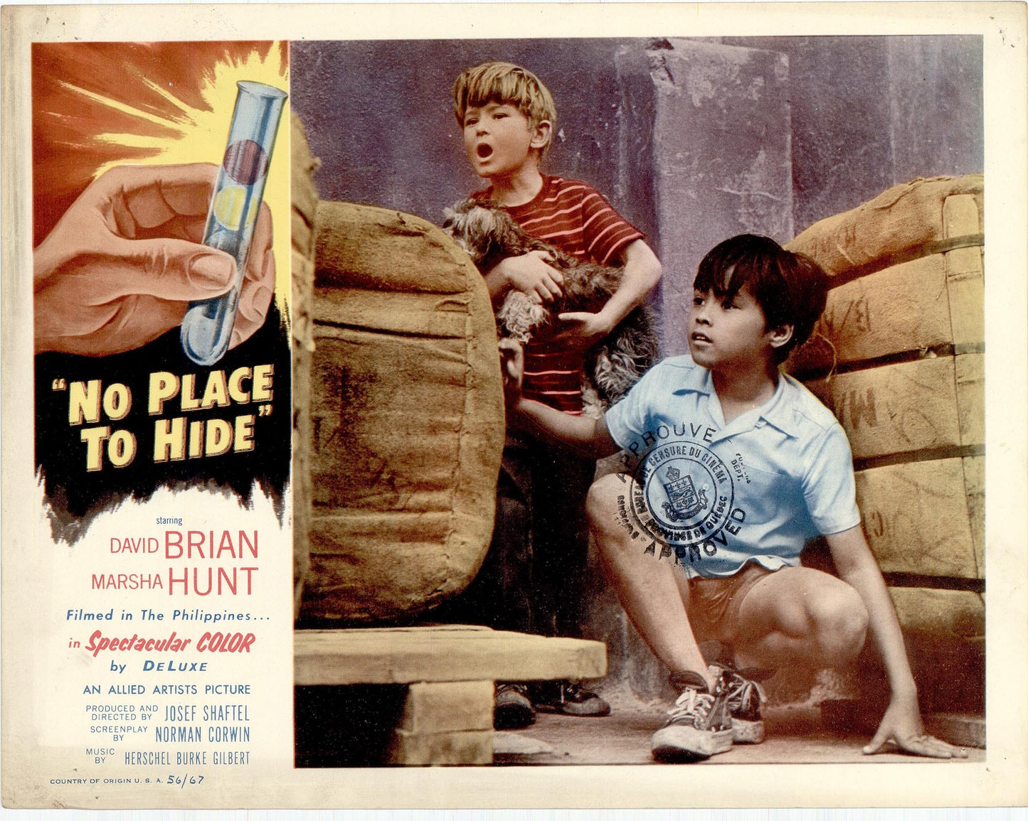 No Place to Hide Movie Lobby Card