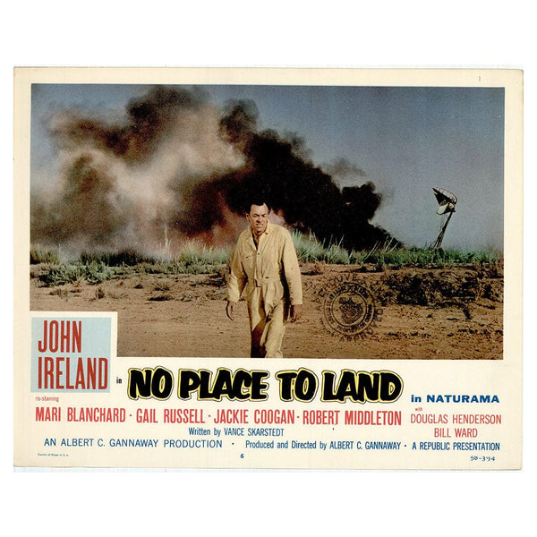 No Place to Land: Original Lobby Card Bundle, 1958 – Gold & Silver