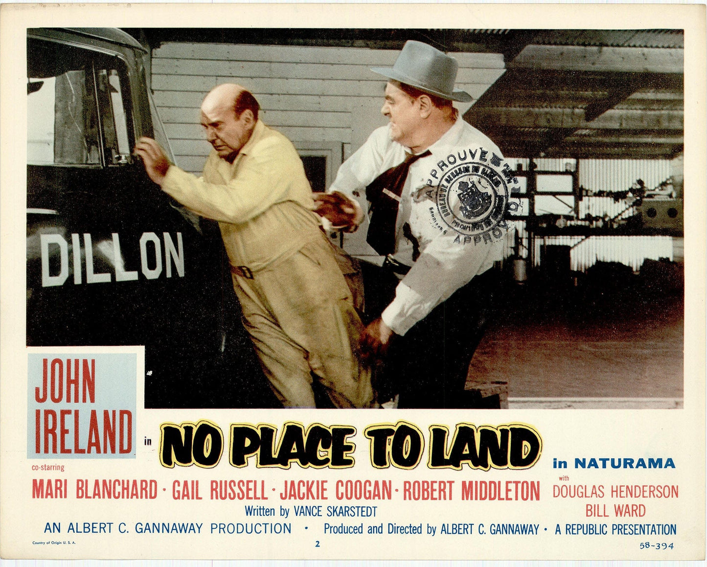 No Place to Land Movie Lobby Card