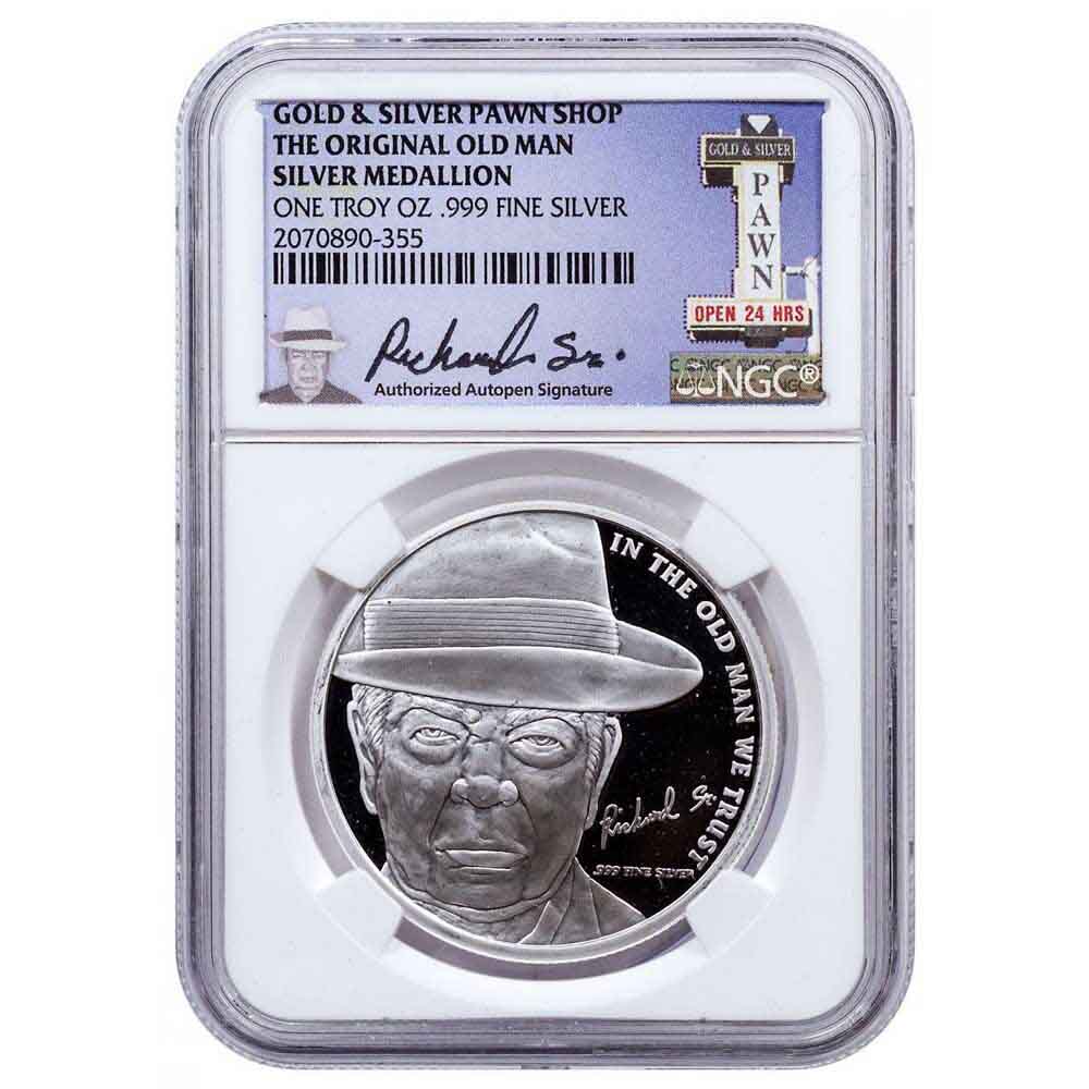 The Original Old Man Silver Medallion G S Pawn