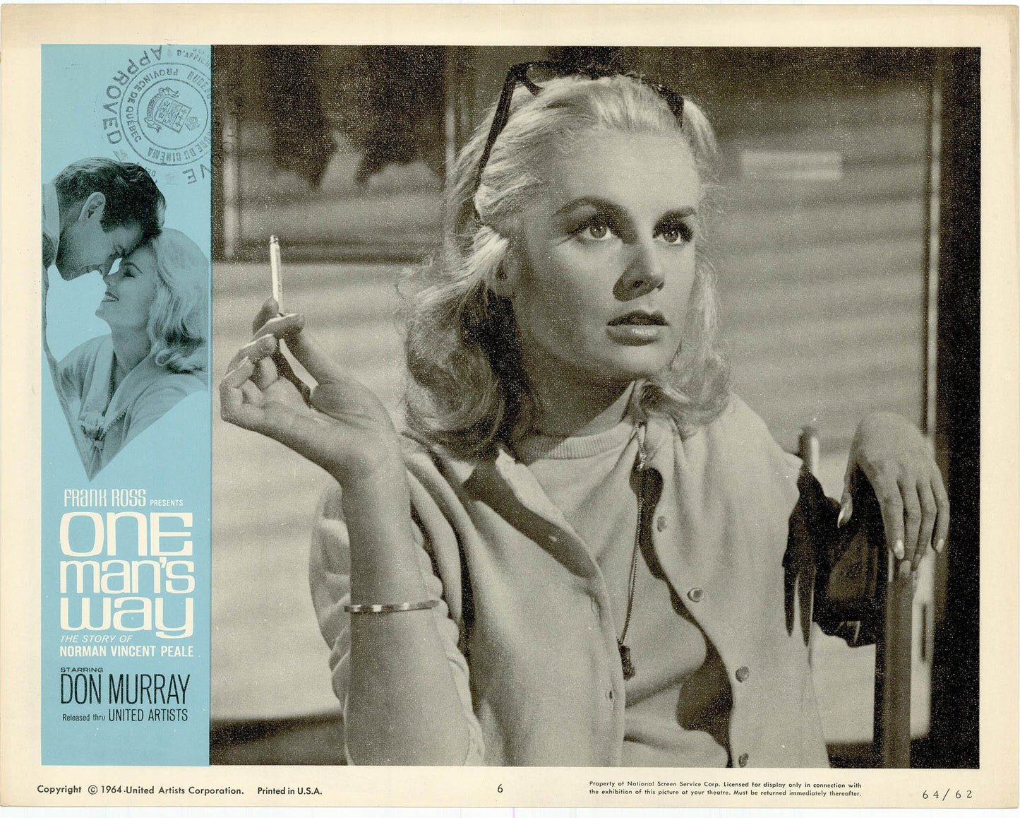 One Man's Way Movie Lobby Card