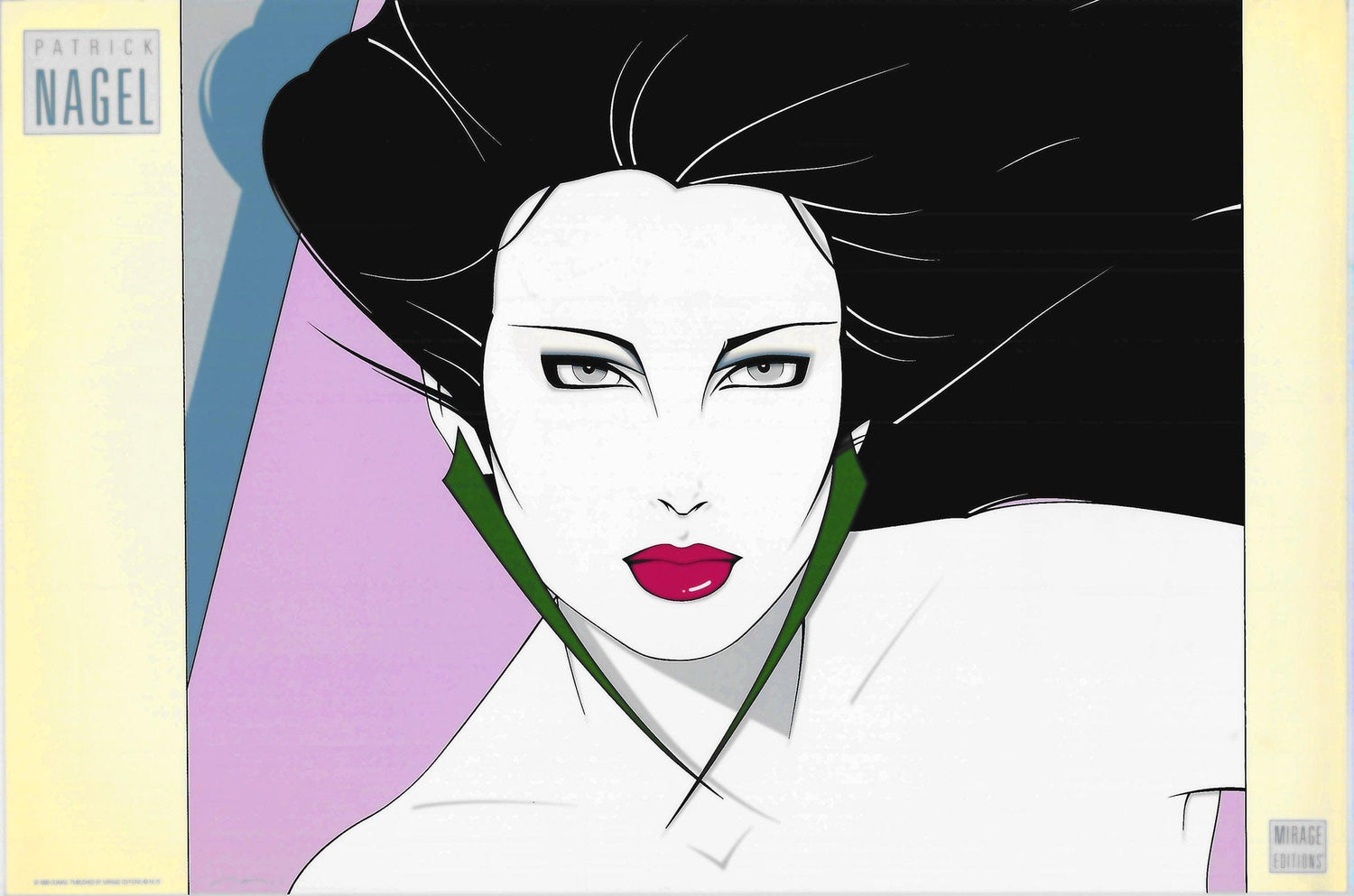 Patrick Nagel: Woman With Green Earrings