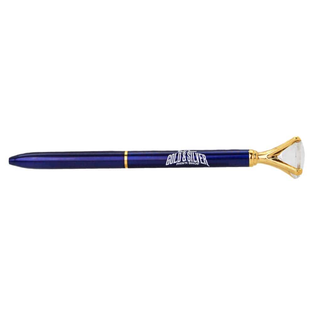 Gold & Silver Diamond Pen Deep Blue