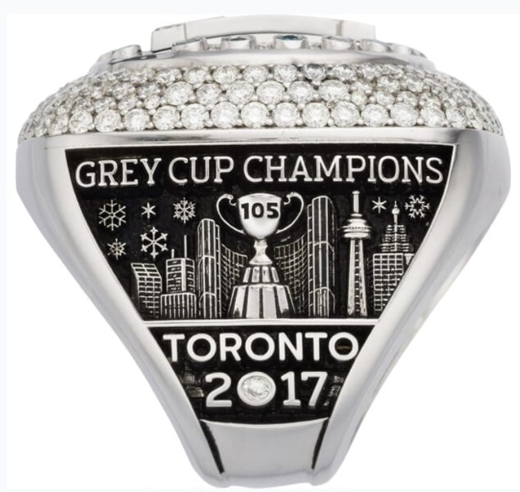 2017 Toronto Grey Cup Championship Ring