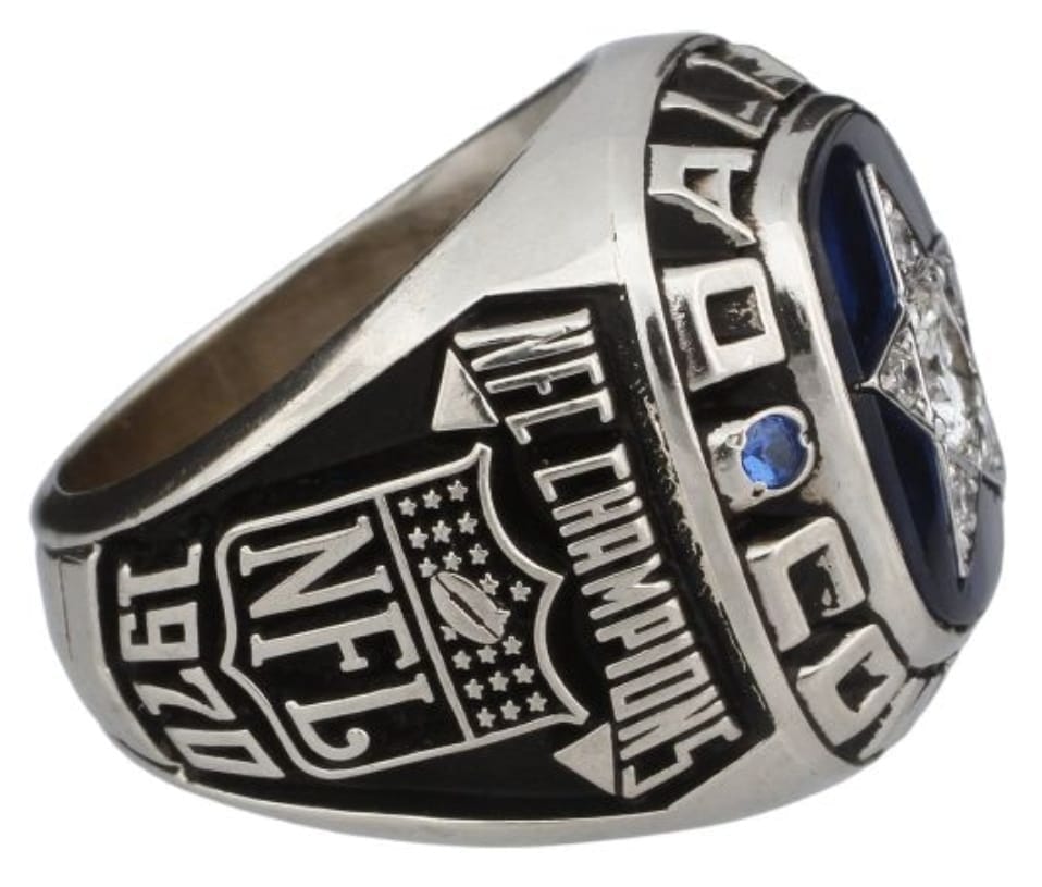 1970 Dallas Cowboys NFC Championship Ring Side