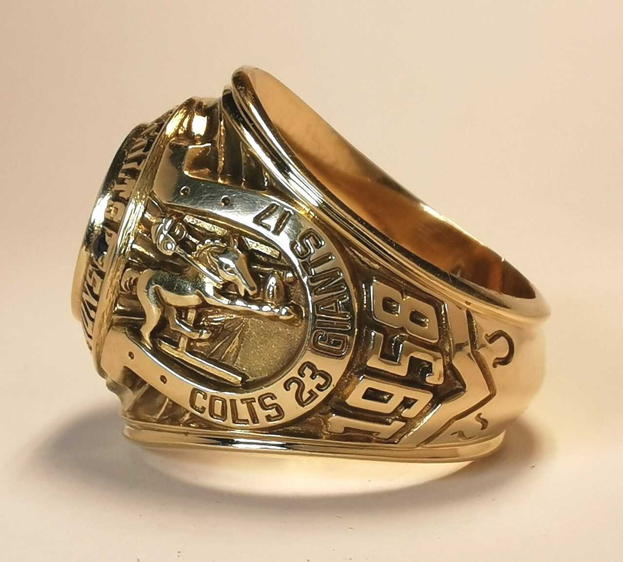 1958 Baltimore Colts NFL Championship Ring