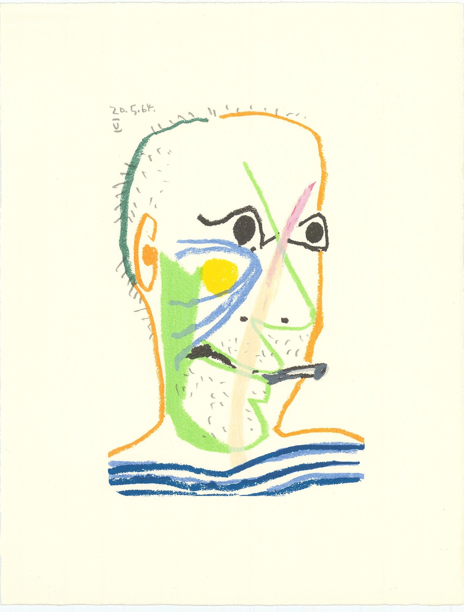 Pablo Picasso; Untitled from "Le Gout du Bonheur - 17" 1970